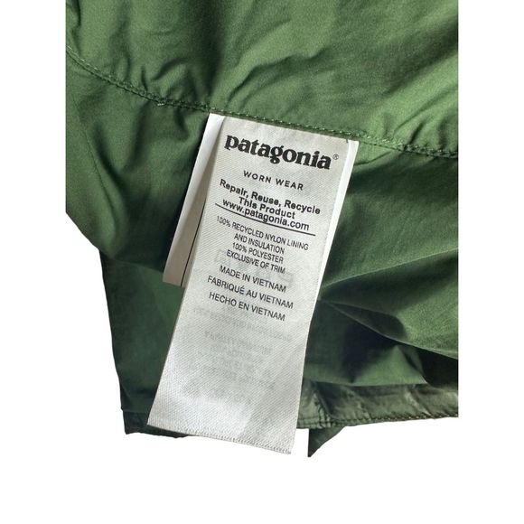 Patagonia Women's Radalie Parka Sz‎ Small Quilted Nomad Green Insulated Jacket - Picture 6 of 10